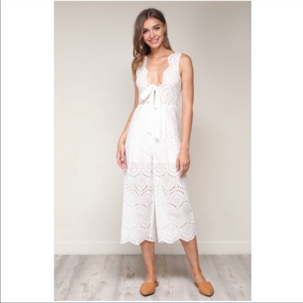 Eyelet Jumpsuit